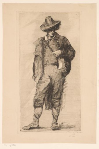 Young man with hat and shoulder bag