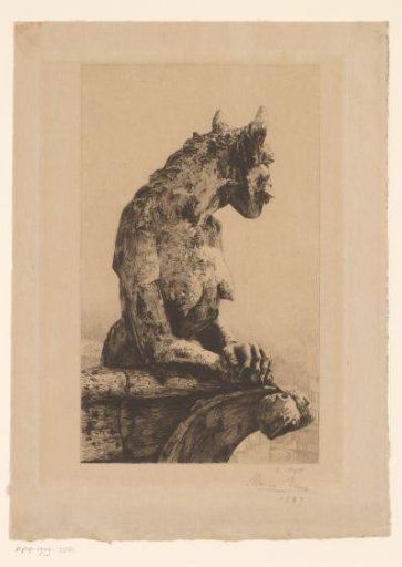 Gargoyle of Notre-Dame in Paris
