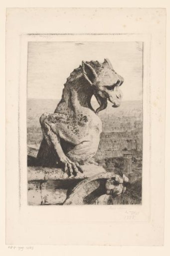 Gargoyle of Notre-Dame in Paris