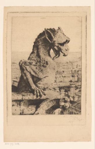 Gargoyle of Notre-Dame in Paris