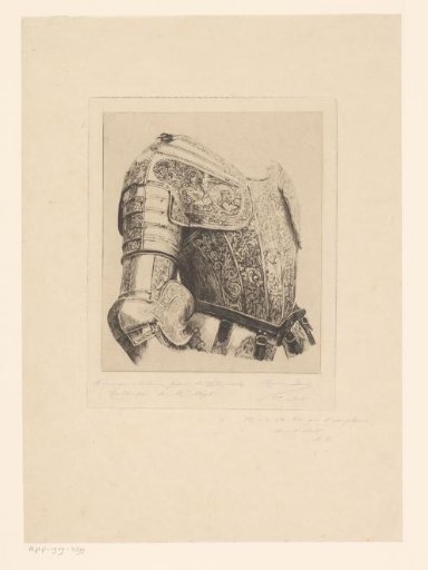 Sixteenth-century, engraved armour