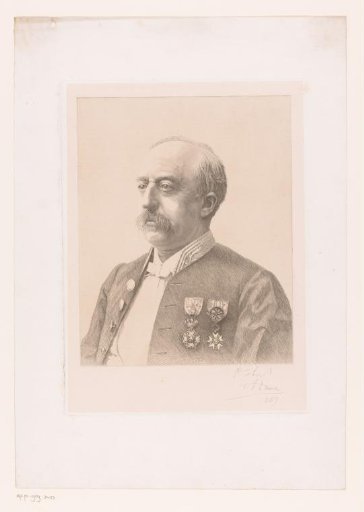 Portrait of Jules Audent, mayor of Charleroi, three-quarter view to the left