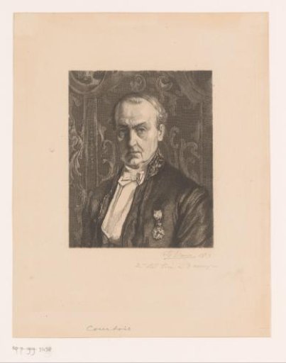 Portrait of Mr. Courtois, provincial inspector of primary education in Hainaut