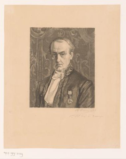 Portrait of Mr. Courtois, provincial inspector of primary education in Hainaut