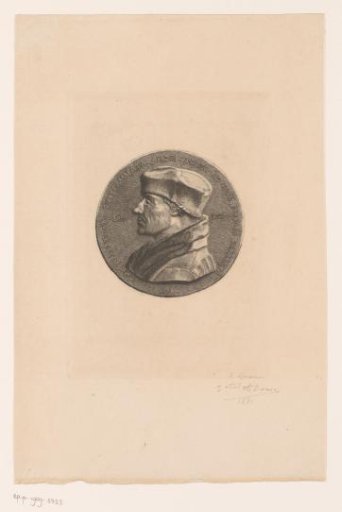 Medal with portrait of Erasmus, 1519
