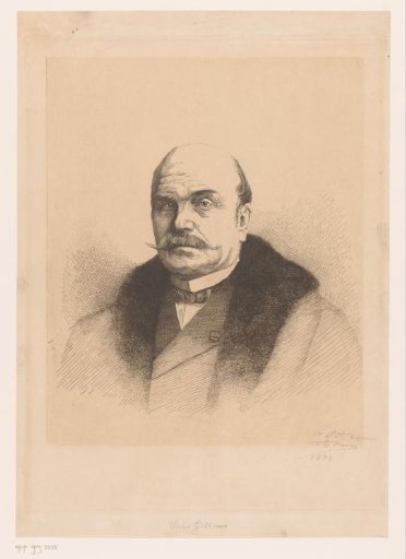 Portrait of Victor Gillieaux, facing left
