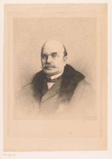 Portrait of Victor Gillieaux, facing left