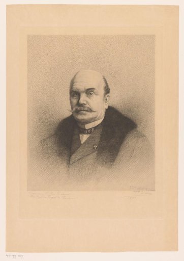 Portrait of Victor Gillieaux, facing left