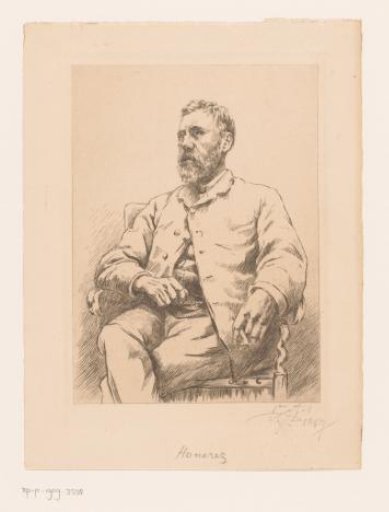 Portrait of an unknown man, possibly engineer Honorez