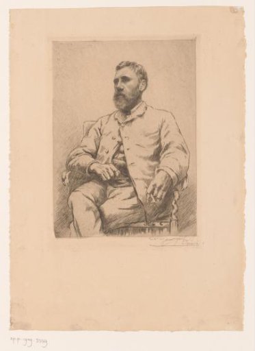 Portrait of an unknown man, possibly engineer Honorez