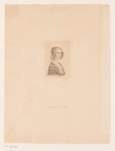 Portrait of Louise Marie of Orléans, first Queen of the Belgians