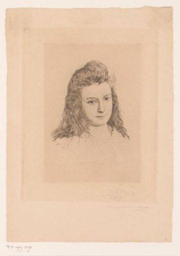 Portrait of the daughter of Victor-Charles Mahillon