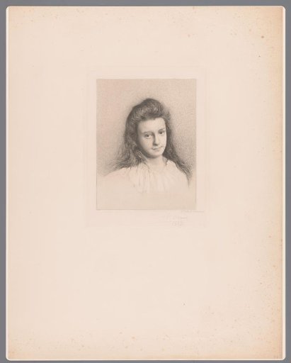 Portrait of the daughter of Victor-Charles Mahillon
