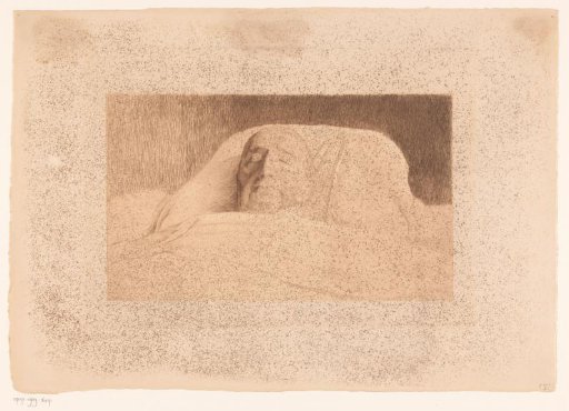 Portrait of an unknown man on his deathbed, possibly Van Volxem