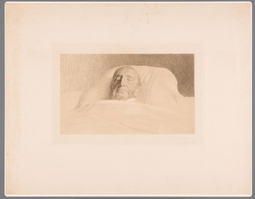 Portrait of an unknown man on his deathbed, possibly Van Volxem