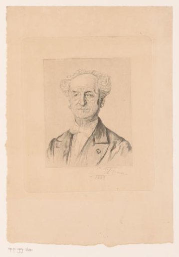 Portrait of an unknown man with a white bow tie