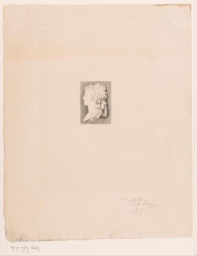 Portrait of an unknown young woman with a ribbon in her hair