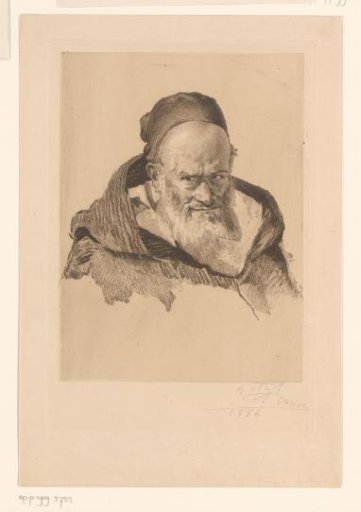 Head of a bearded man