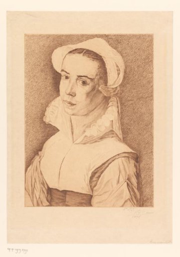 Portrait of an unknown young woman