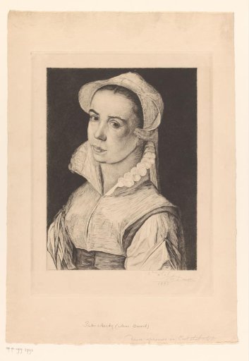 Portrait of an unknown young woman