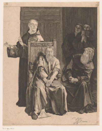Study of the right half of The Madness of Hugo van der Goes