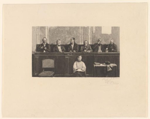 Churchgoers and an altar boy in church