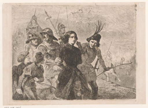 Joan of Arc Captured by Soldiers and Taken Away