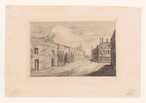 View of the Porte d'Havré in Mons