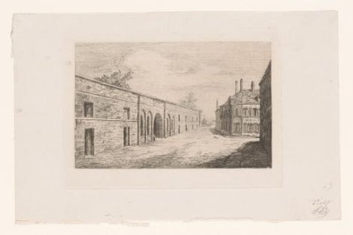 View of the Porte d'Havré in Mons
