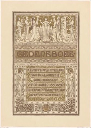 Title page of Memorial Book: Selection Exhibition of Dutch Painting from the Years 1860-1892, held in Amsterdam at Arti et Amicitiae