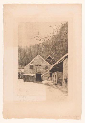 View of a farmstead at Ukkel
