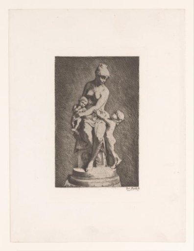 Statue of Charity with Two Children