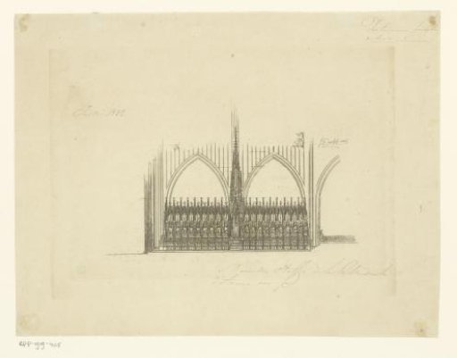 Design for the choir stall of the Cathedral of Our Lady in Antwerp