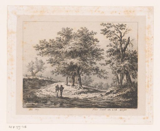 Two Walkers on a Country Road