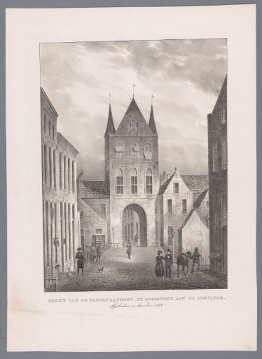 View of the Aa Gate in Groningen on the east side
