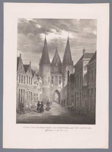 View of the Poele Gate in Groningen on the east side