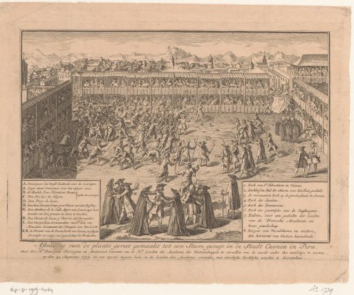 Preparing the arena in Cuenca for the bullfight