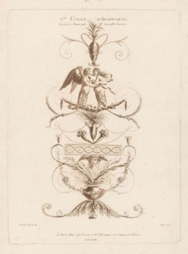 Arabesque with angel and woman