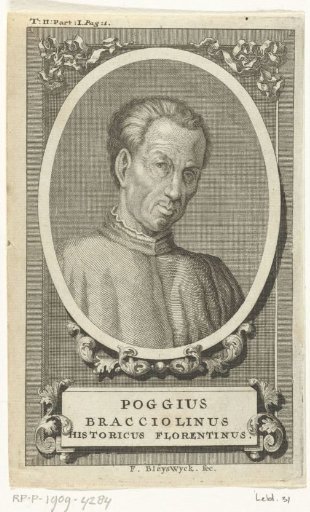 Portrait of the Italian humanist Gian Francesco Poggius Bracciolinus