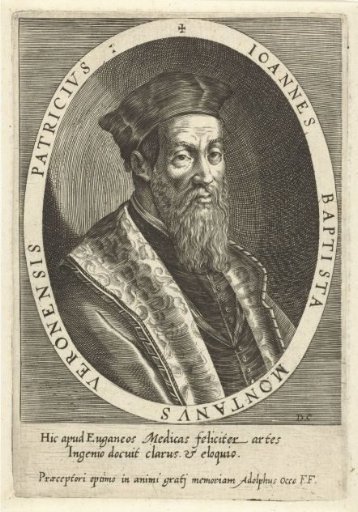 Portrait of the physician Johannes Baptista Montanus