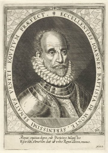 Portrait of the physician Johannes Baptista Montanus