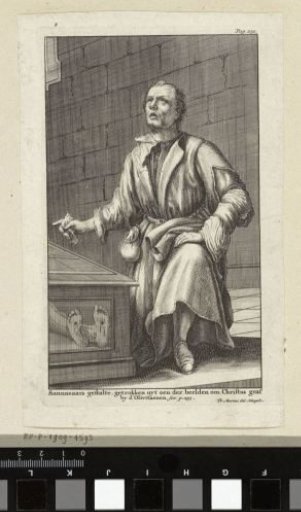 Kneeling Man at a Tomb