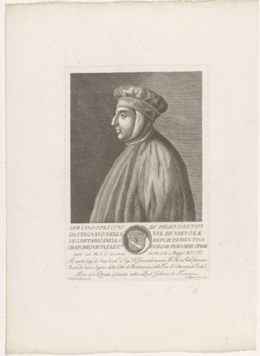 Portrait of Coluccio Salutati