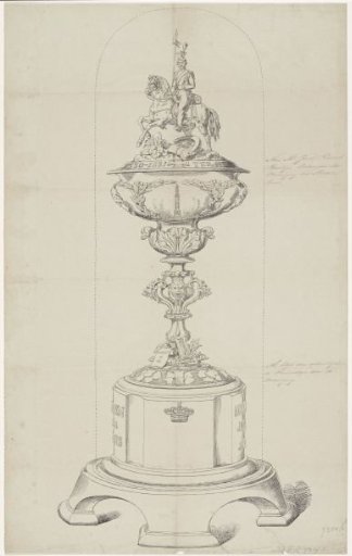 Cup commemorating the 30th anniversary of the Iron Cross, 1861