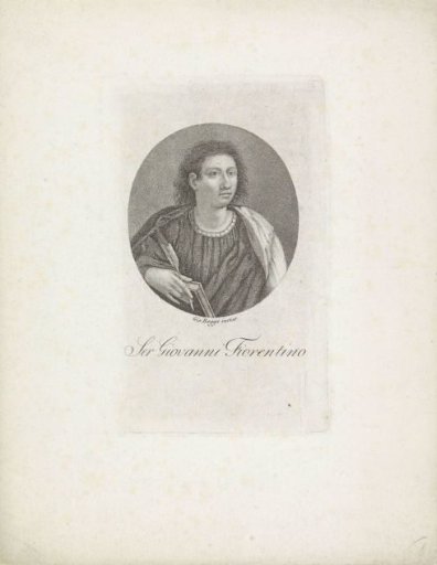 Portrait of Writer Giovanni Fiorentino