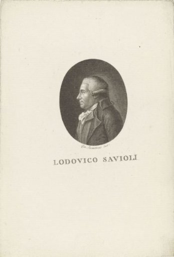 Portrait of the poet and historian Ludovico Savioli