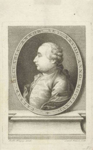 Portrait of the philosopher and politician Cesare Beccaria