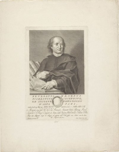 Portrait of the priest and poet Benedetto Menzini