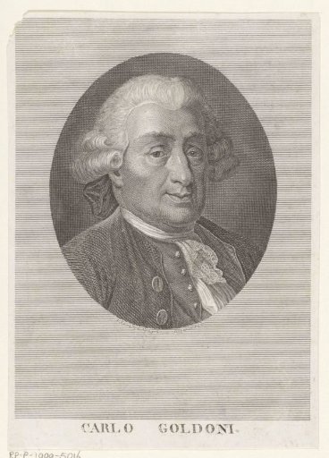 Portrait of playwright Carlo Goldoni