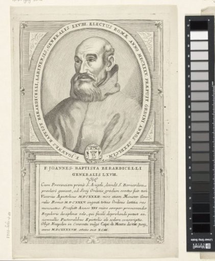 Portrait of Juan Bautista Berardicelli, 68th Minister General of the Franciscan Order